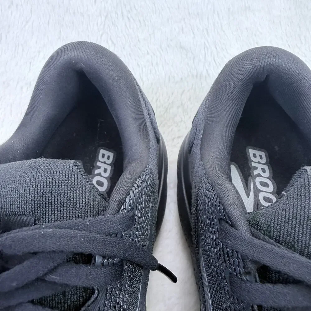 Brooks Ghost 16 Womens Running Shoes Triple Black Size 10.5 Neutral Cushioned